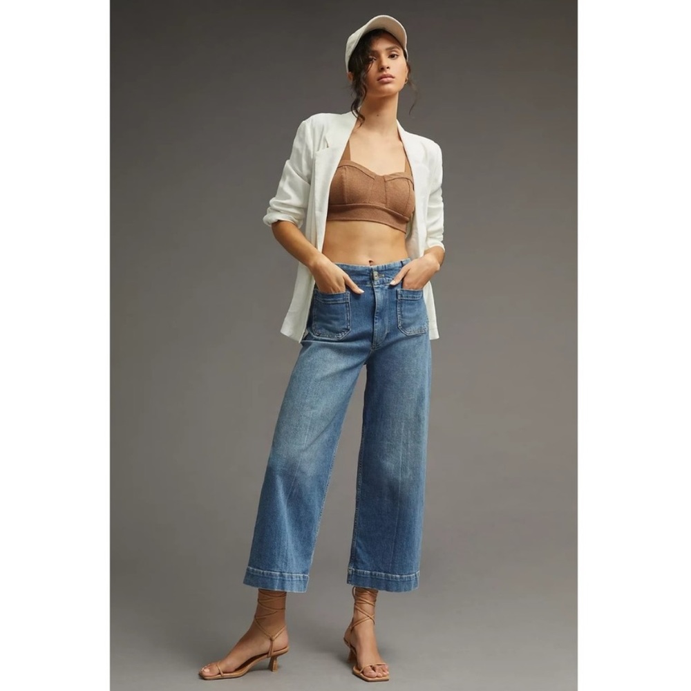 Anthropologie Pilcro The Skipper Crop Wide Leg Jeans